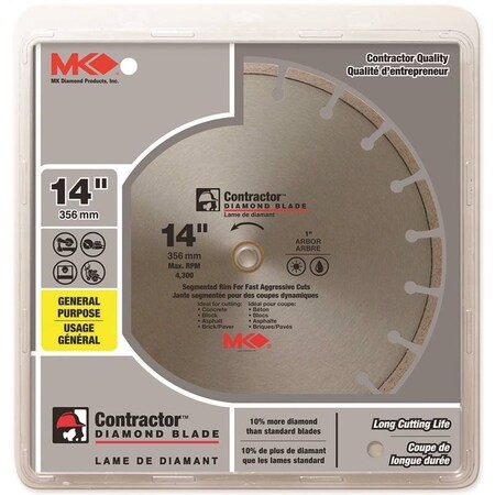 Mk Diamond Products 14" Seg Rim Saw Blade 167019